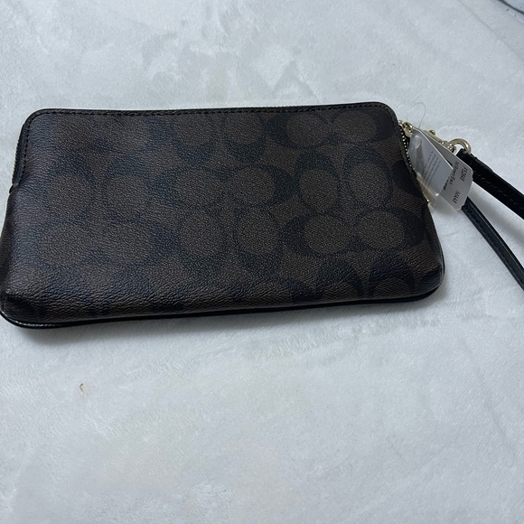 NWT black and brown Coach dual wallet - Picture 9 of 10